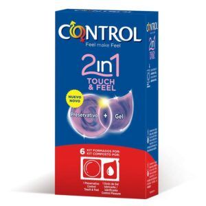 Preservativos Control 2 en uno touch con lubricante