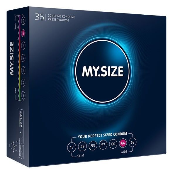 Preservativos Mysize natural de varias medidas 3, 10 y 36 unidades