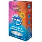 Preservativos Skins mix natural, fino, puntos y estrías 3, 4 y 12 unidades