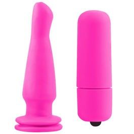 Plug Anal Neon Vibración 13,5 ctms.