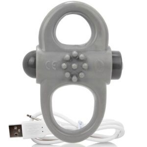 Screaming o anillo vibrador recargable yoga gris