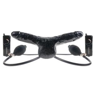 Fetish fantasy series doble pene vibrador inflable negro