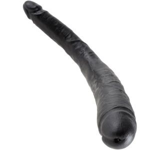 King cock dildo doble negro 40.6 cm