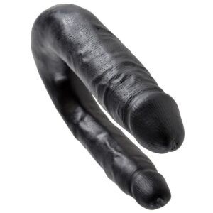 King cock dildo doble penetración 12.7cm negro