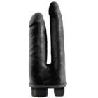 Vibrador doble king cock color negro
