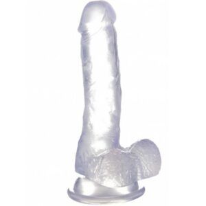 Real rock 013 dildo 100% realístico 13cm transparente