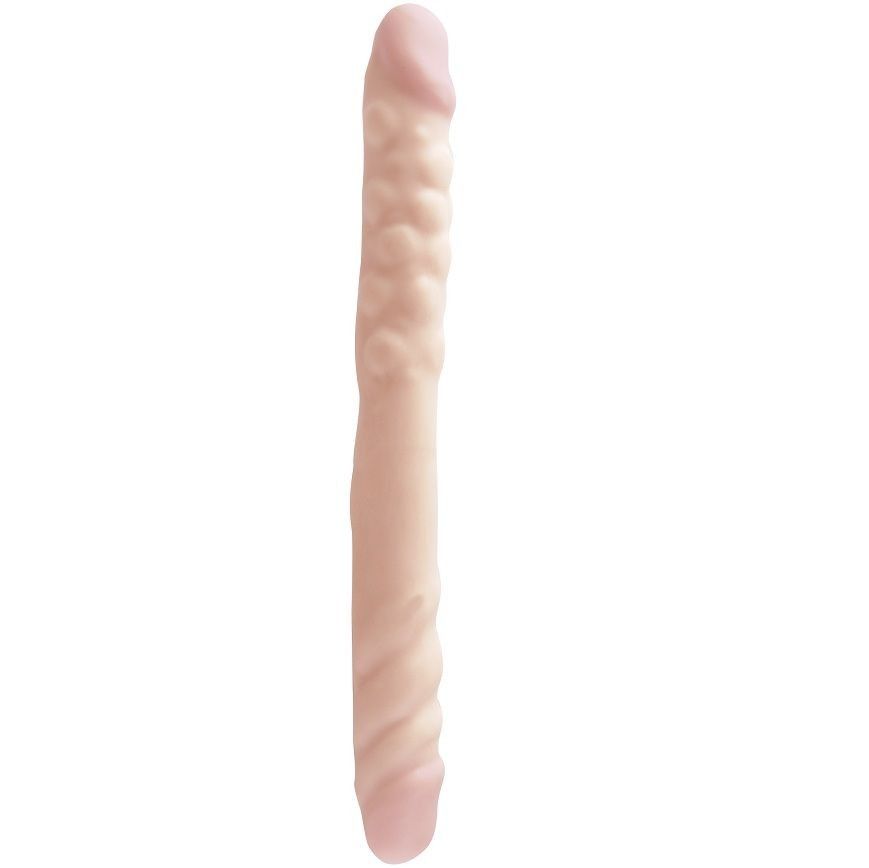 Basix pene doble de gelatina natural 37 cm