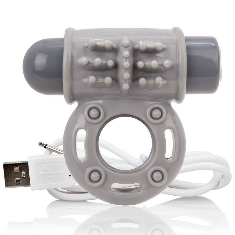 Screaming o anillo vibrador o wow recargable gris Screaming o anillo vibrador o wow recargable gris