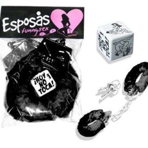 Pack esposas y dado posturas negro