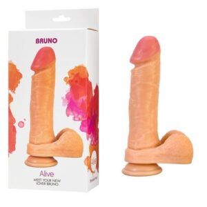 Consolador Ventosa Realistico Bruno 22ctms