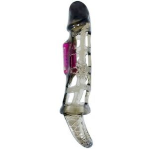 Baile funda extensora pene con vibración y strap 13.5 cm