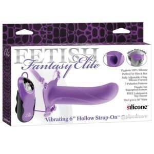 Fetish fantasy elite arnes hueco vibrador 15 cm lila