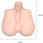 Vagina y ano realísticos con vibración posición 3