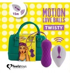 Bolas Twisty con rotación y vibración, recargables control remoto