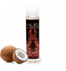Aceite masaje Nuei, efecto calor, sabor coco 100ml