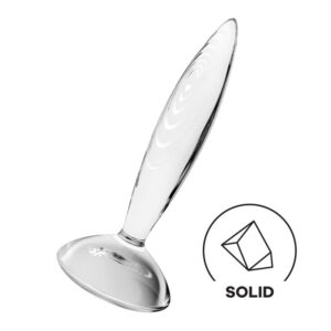SATISFYER PLUG ANAL SPARKLING CRYSTAL HOT AND COLD TRANSPARENTE