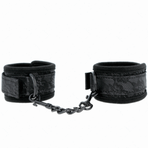MUÑEQUERAS DE ENCAJE Y NEOPRENO AJUSTABLE NEGRO 20-29 CM X 5 CM