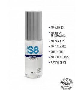 LUBRICANTE S8 BASE DE AGUA EFECTO FRIO 50 ML