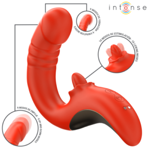 PAULINA VIBRADOR & ESTIMULADOR EN FORMA DE U ROJO
