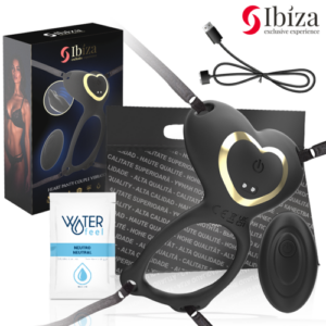 VIBRADOR PARA PAREJAS FORMA DE BRAGUITA CORAZÓN CONTROL REMOTO